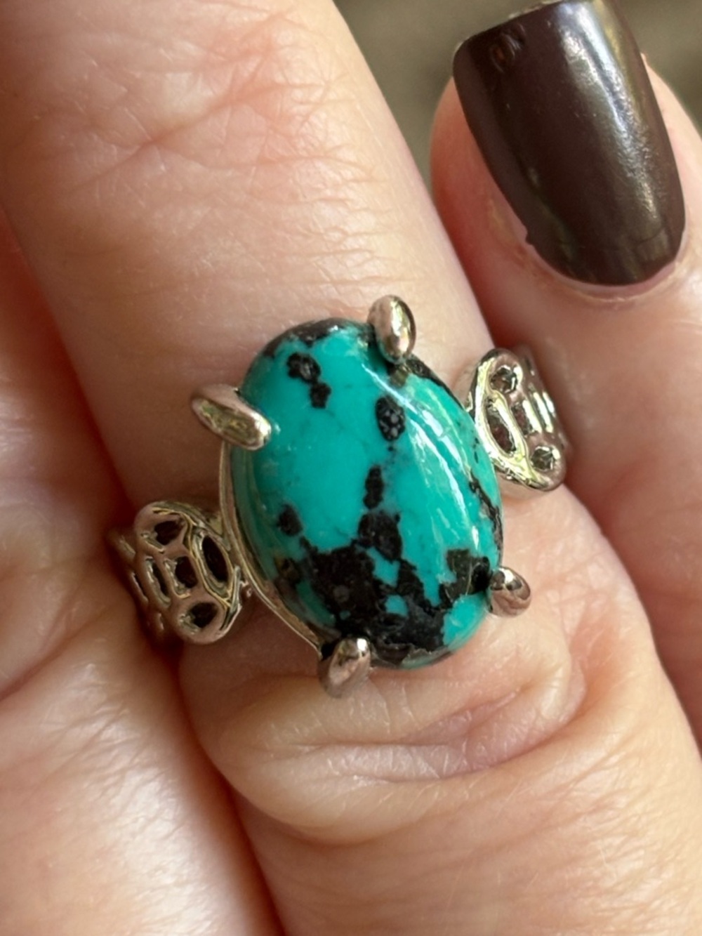 💋SALE!💋 Turquoise Stone Silver Ring